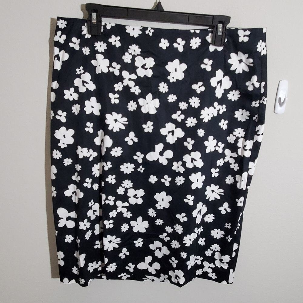 TALBOTS FLORAL‎ pencil skirt plus size 14